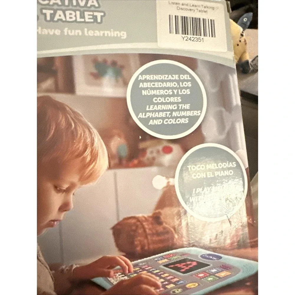 Lexibook Listen and Learn Talking Discovery Tablet Bilingual Spanish English New